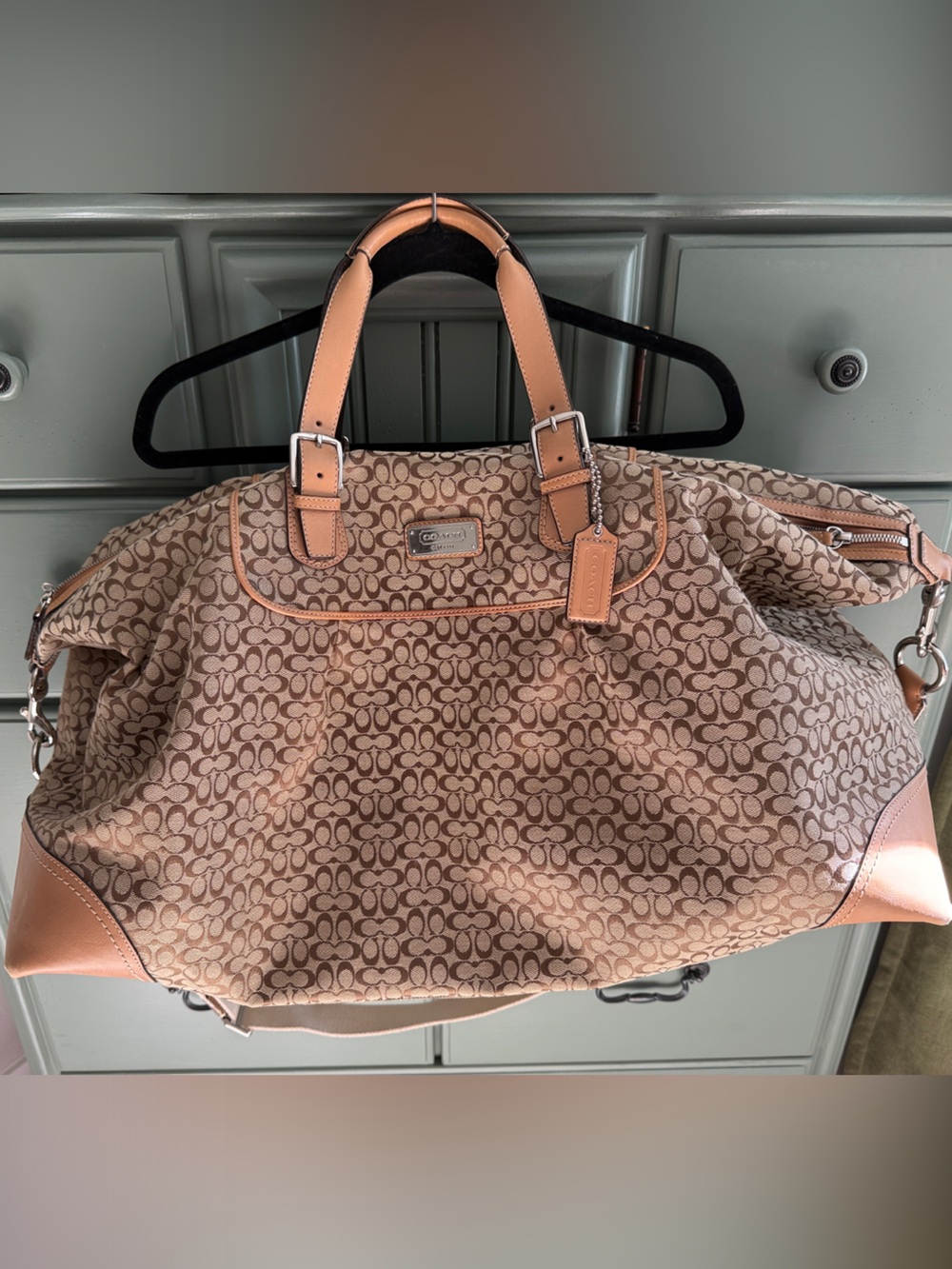 XL Coach Signature Canvas Weekender / Duffle